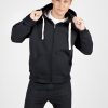 Mens Heavy Fleece Zip Hoodie